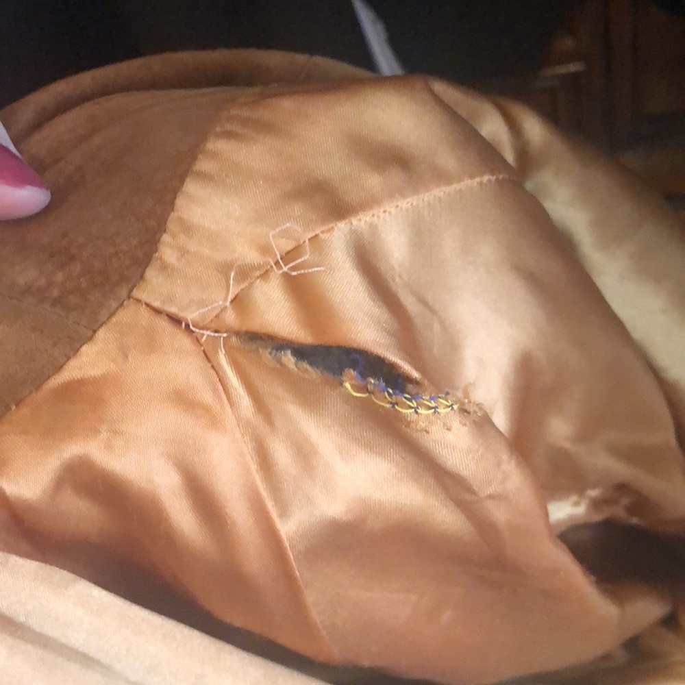 DANIER SUEDE TAN LEATHER JACKET SIZE XS - Picture 7 of 8